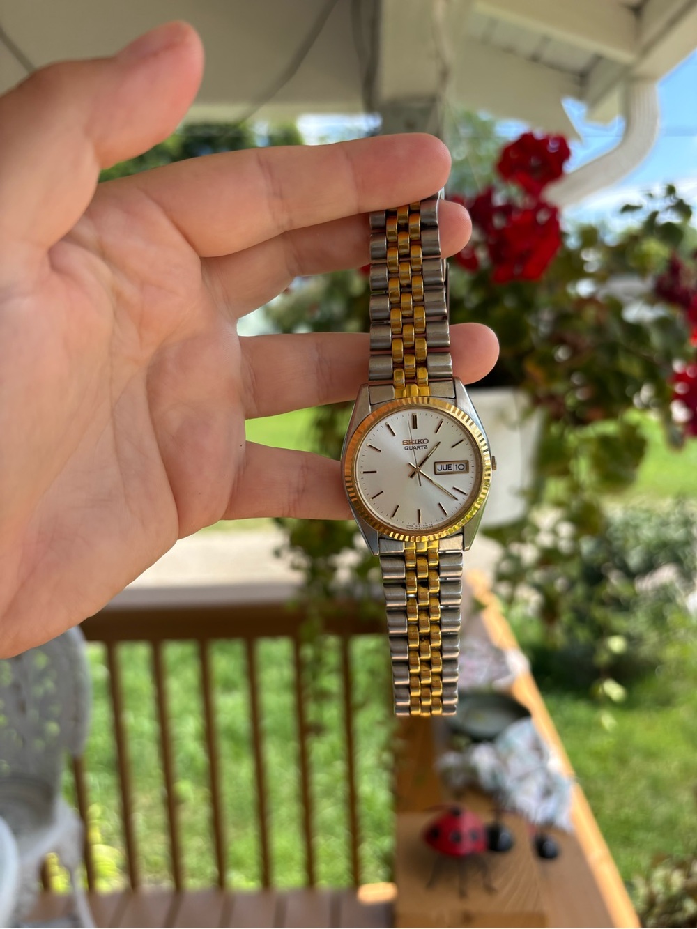 Men’s vintage Seiko Two-Tone Gold and Silver Watch